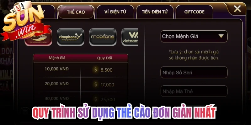 Quy trình sử dụng thẻ cào đơn giản nhất 